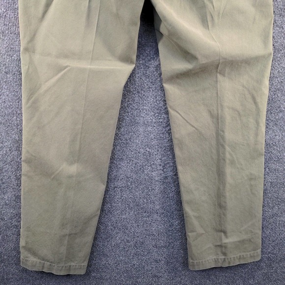 Banana Republic Men's Gavin Chino Pants Green 32x32 Flat Front Regular Straight - Picture 6 of 12